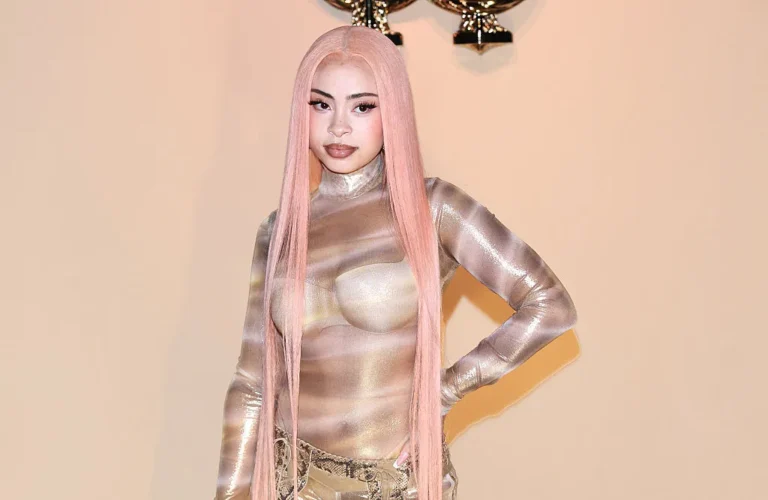 Ice Spice attends the Roberto Cavalli front row during Milan Fashion Week Womenswear Spring Summer 2026 on September 25, 2025 in Milan, Italy.