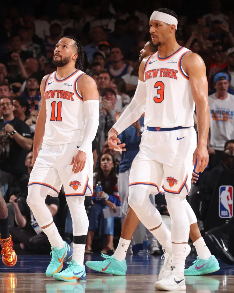 Jalen Brunson and Josh Hart makeup part of the Knicks starting five.