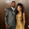Jonathan Majors and Meagan Good attend the 2024 Ebony Power 100 List at Nya Studios on November 17, 2024 in Los Angeles, California.
