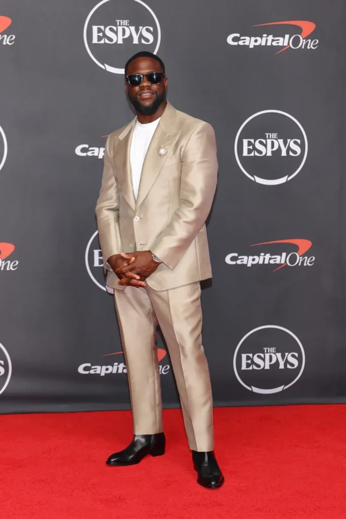 Kevin Hart at the 2026 ESPYs red carpet in New York City.