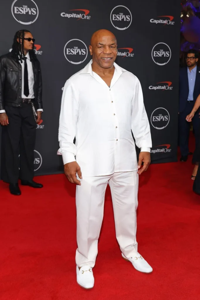 Mike Tyson at the 2026 ESPYs red carpet in New York City.
