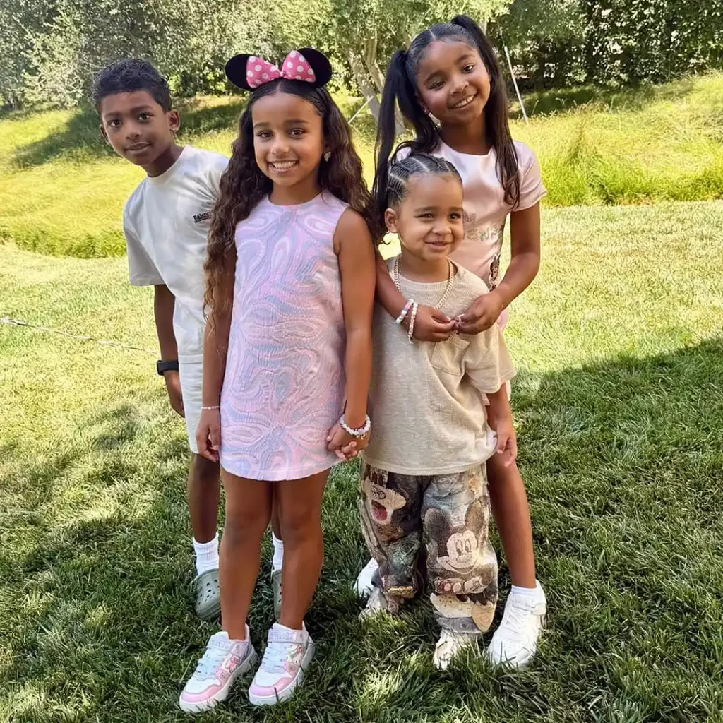 Khloé Kardashian and Tristan Thompson Spend Holiday With Kids in Idaho 6 Prince Thompson, Dream Kardashian, True Thompson and Tatum Thompson in an Instagram pic from Tristan Thompson.