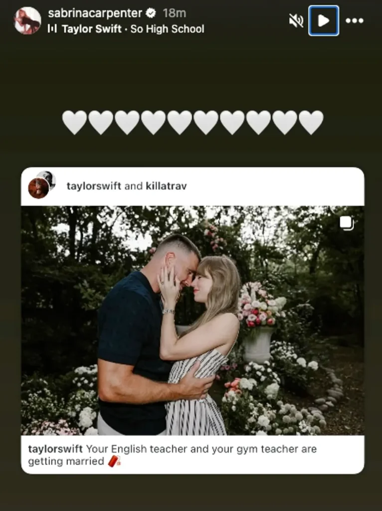 Taylor Swift & Travis Kelce Officially Married in Nyc 22 Sabrina Carpenter