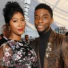Simone Ledward and Chadwick Boseman attend the 25th Annual Screen Actors Guild Awards on January 27, 2019 in Los Angeles, California.