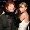 Taylor Swift and Ed Sheeran in February 2024