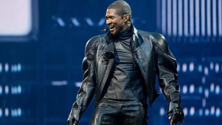 Usher performs during his Past Present Future tour at Little Caesars Arena in Detroit on Thursday, September 12, 2024.
