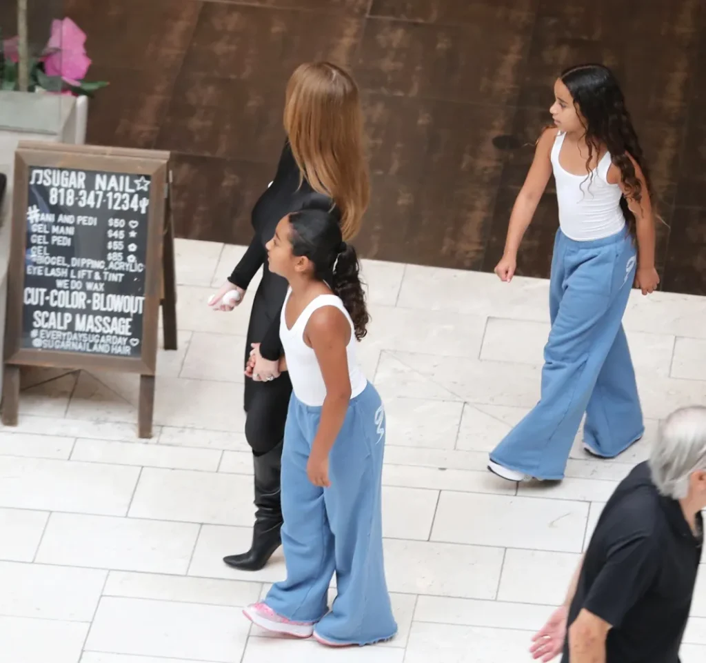 Bianca Censori Chicago West and Dream Kardashian
