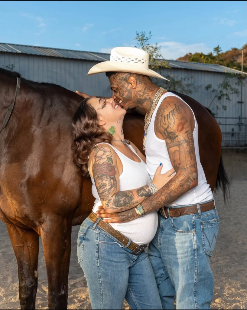 Blueface Sparks Debate After Discussing Sex During Girlfriend’s Pregnancy 6 Blueface is expecting a baby with his girlfriend, Nevaeh Akira