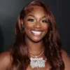 Professonal boxer singer Claressa Shields attends Wynn Records Presents Claressa Shields Signing Celebration at Level South Olive on November 15, 2025 in Los Angeles, California.