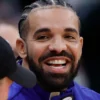 Rapper, songwriter, and icon Drake attends a game between the Houston Rockets and the Cleveland Cavaliers at Toyota Center on March 16, 2024 in Houston, Texas.