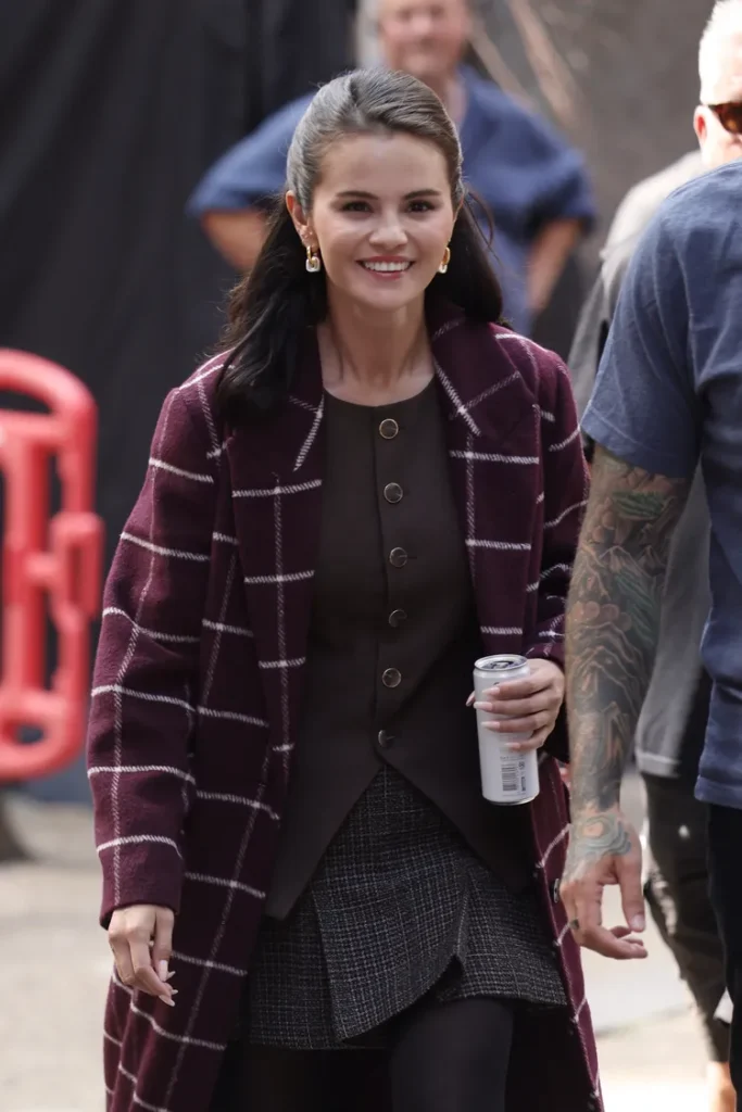 Selena Gomez on set in London in July