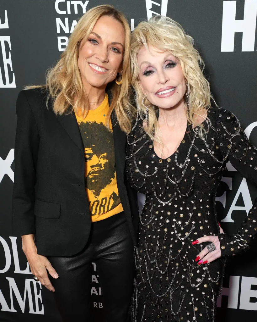 Sheryl Crow and Dolly Parton attend the 37th annual Rock Roll Hall of Fame Induction Ceremony