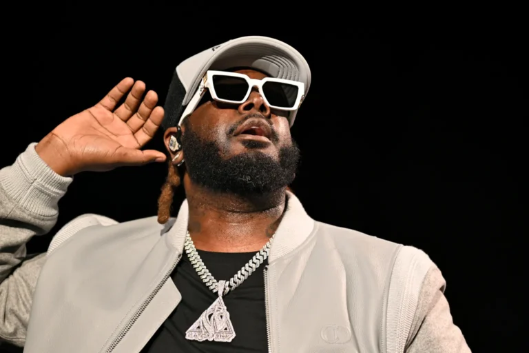 T Pain performs during iHeartRadio 96.1 The Beat’s Jingle Ball 2024 Presented By Capital One at State Farm Arena