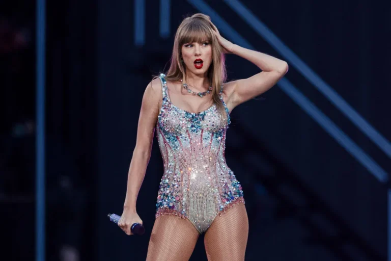 New Study Links Major Album Releases to Rise in Traffic Deaths Taylor Swift performs on stage as part of her Eras Tour in Lisbon on May 24, 2024.