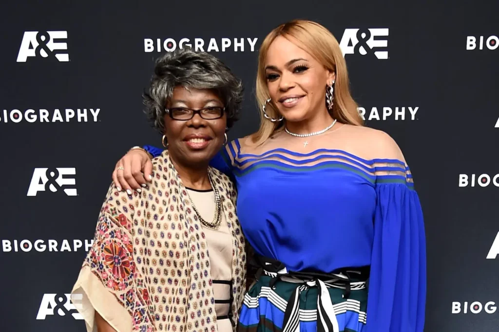 Biggie Estate Manager Scores Court Win in Faith Evans Dispute 5 Voletta Wallace and Faith Evans at the screening of A&Es Biggie The Life of Notorious B.I.G.