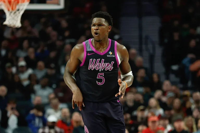 Anthony Edwards 3 ‘Cold Blooded’ Drops September 18 Anthony Edwards #5 of the Minnesota Timberwolves reacts during the second quarter of the game against the Portland Trail Blazers at the Moda Center on February 24, 2026 in Portland, Oregon.