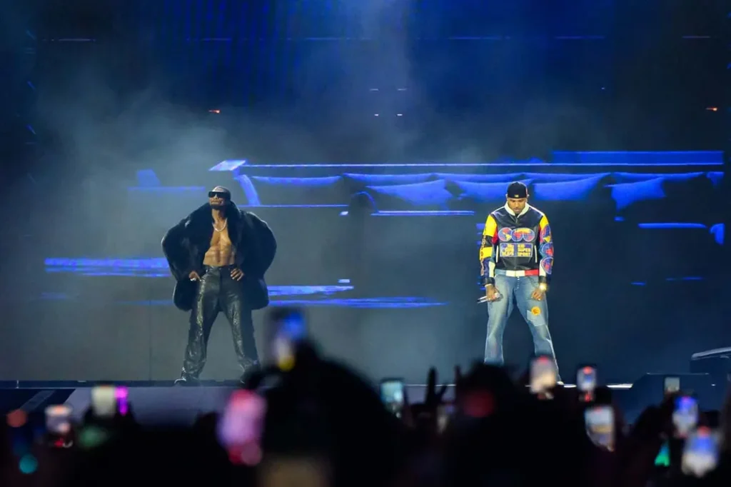 Chris Brown and Usher