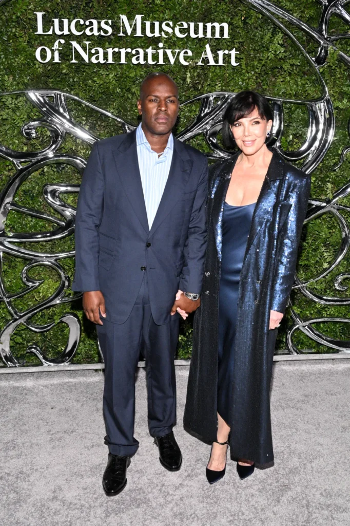 George Lucas Museum Opens With Hollywood’s Biggest Stars 12 Corey Gamble and Kris Jenner at the Lucas Museum of Narrative Art Opening Night Gala.