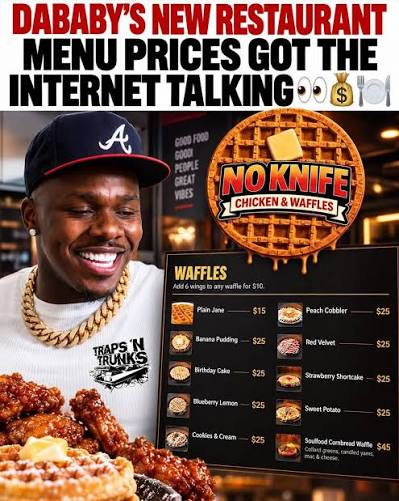 DaBaby’s Chicken & Waffles Shop Sparks Price Debate 5 DaBabys Chicken Waffles Shop Menu