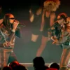 (L R) Offset and Quavo perform onstage during the BET Awards 2023 at Microsoft Theater on June 25, 2023 in Los Angeles, California