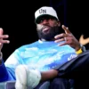 LeBron James speaks onstage during Fanatics Fest NYC 2025 at Javits Center on June 21, 2025 in New York City