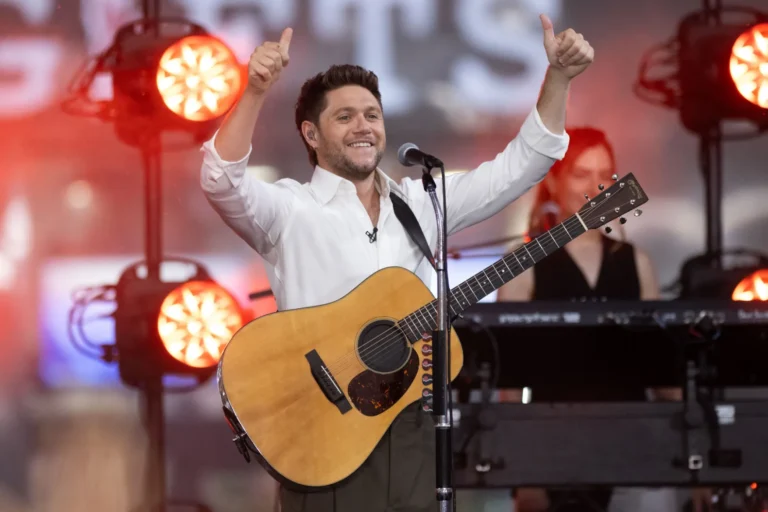 Niall Horan performing at the Today shows Citi Concert Series at Rockefeller Plaza in New York on June 12
