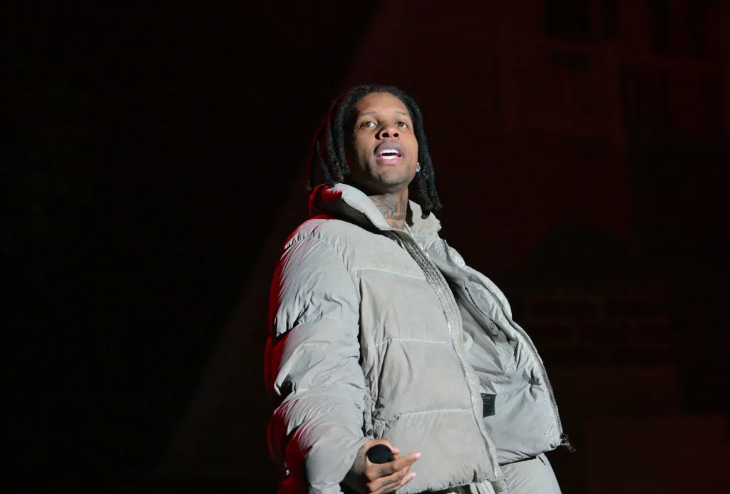 Rapper Lil Durk performs during 2024 Dreamville Music Festival at Dorothea Dix Park on April 7, 2024 in Raleigh, North Carolina.