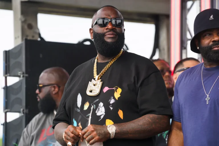 Rapper Rick Ross (William Roberts) at the Promise Land for the 3rd Annual Rick Ross Car Bike Show on June 1, 2024 in Fayetteville, Georgia.