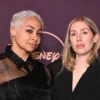 Raven Symone and Miranda Maday attend the Walt Disney Company Emmy Awards party at Otium on January 15, 2024 in Los Angeles, California