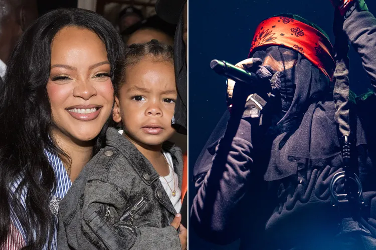 Rihanna Returns to the Stage with Son Riot in Tow at A$AP Rocky’s Concert in Copenhagen