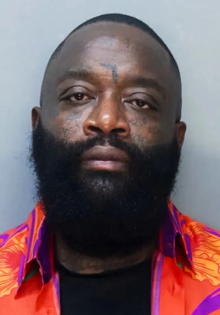 Rick Ross Arrested on Battery Charges After Ex-Girlfriend’s Claim 4 Rick Ross (William Leonard Roberts II) mugshot.