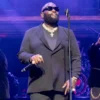 Rick Ross performs onstage during his Port of Miami Orchestra Reunion Tour at The Hobby Center for the Performing Arts on June 26, 2026.