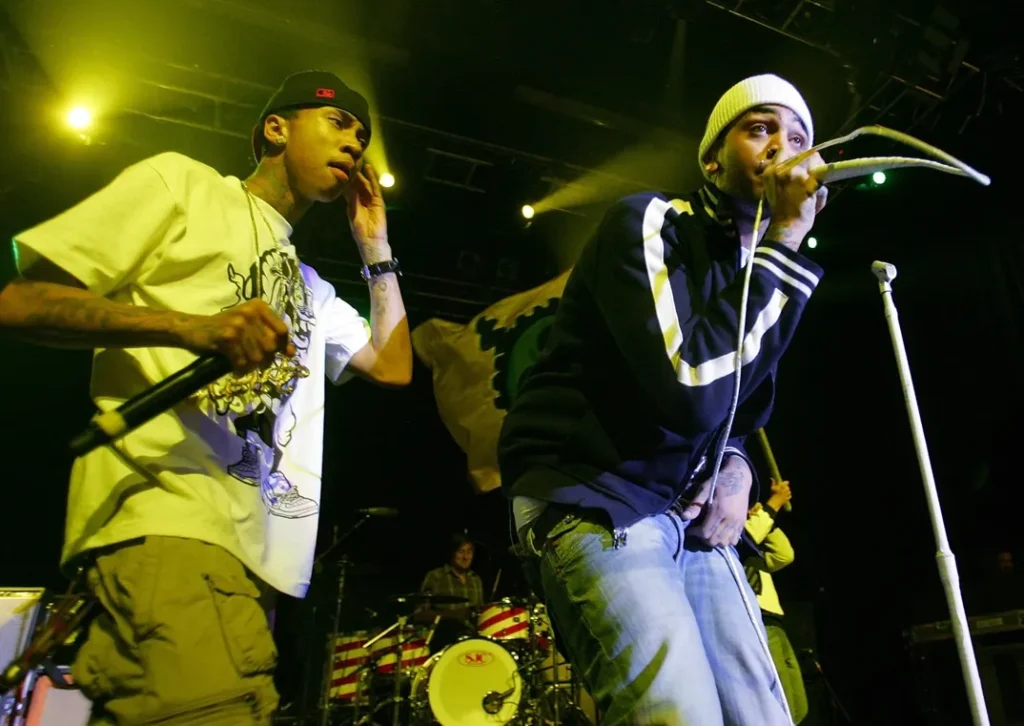 Tyga performing