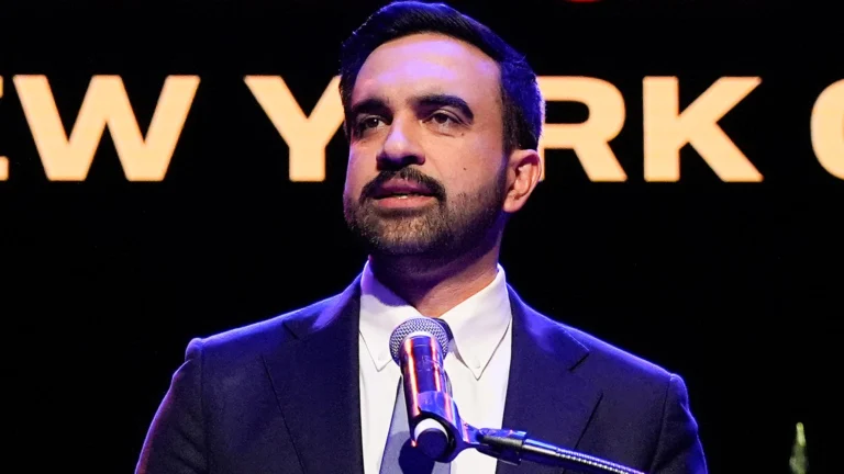Zohran Mamdani speaks after winning the mayoral election, Tuesday, Nov. 4, 2025, in New York.